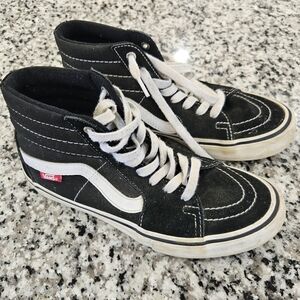 Vans Black and White Skate Shoes